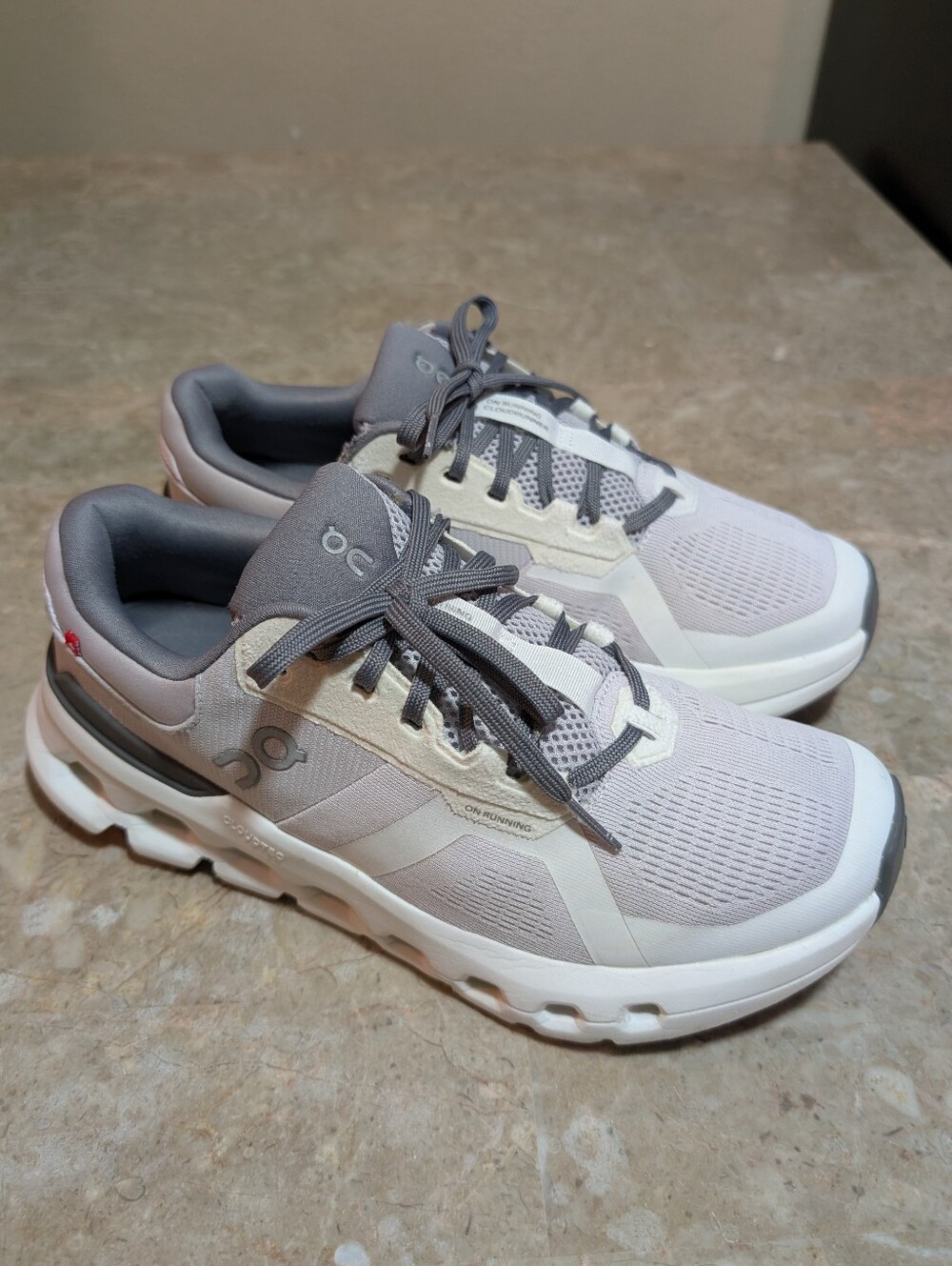 On Cloudrunner Swiss Engineering® Cushioned Shoes Frost White Women's Size 9.5